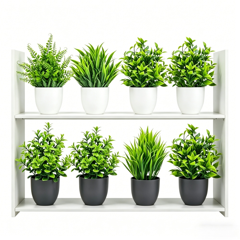 Succulent Set - 4 szt./zestaw Mini Sztuczne Rośliny Doniczkowe