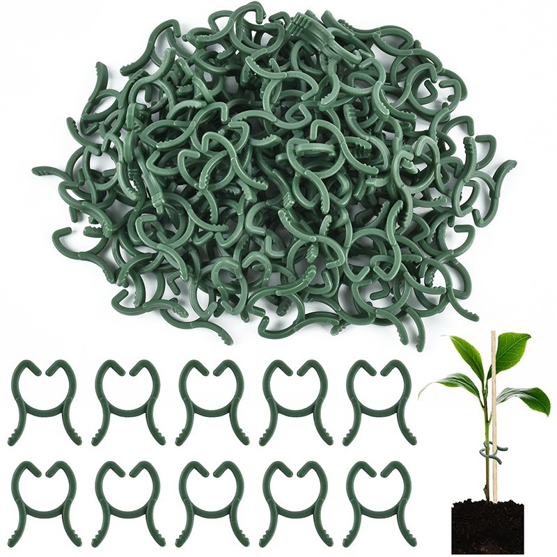 Plant Support Stake - 50/100 szt. Klipsy do roślin ogrodowych,
