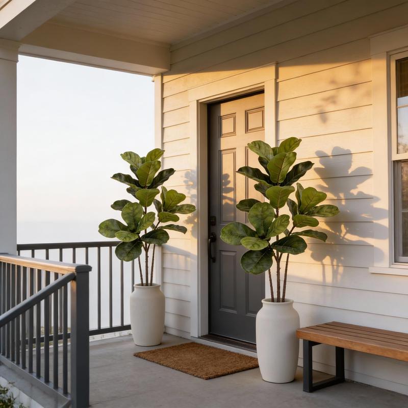 Duże sztuczne drzewo figowego  – Fiddle Leaf Fig recenzja i cena