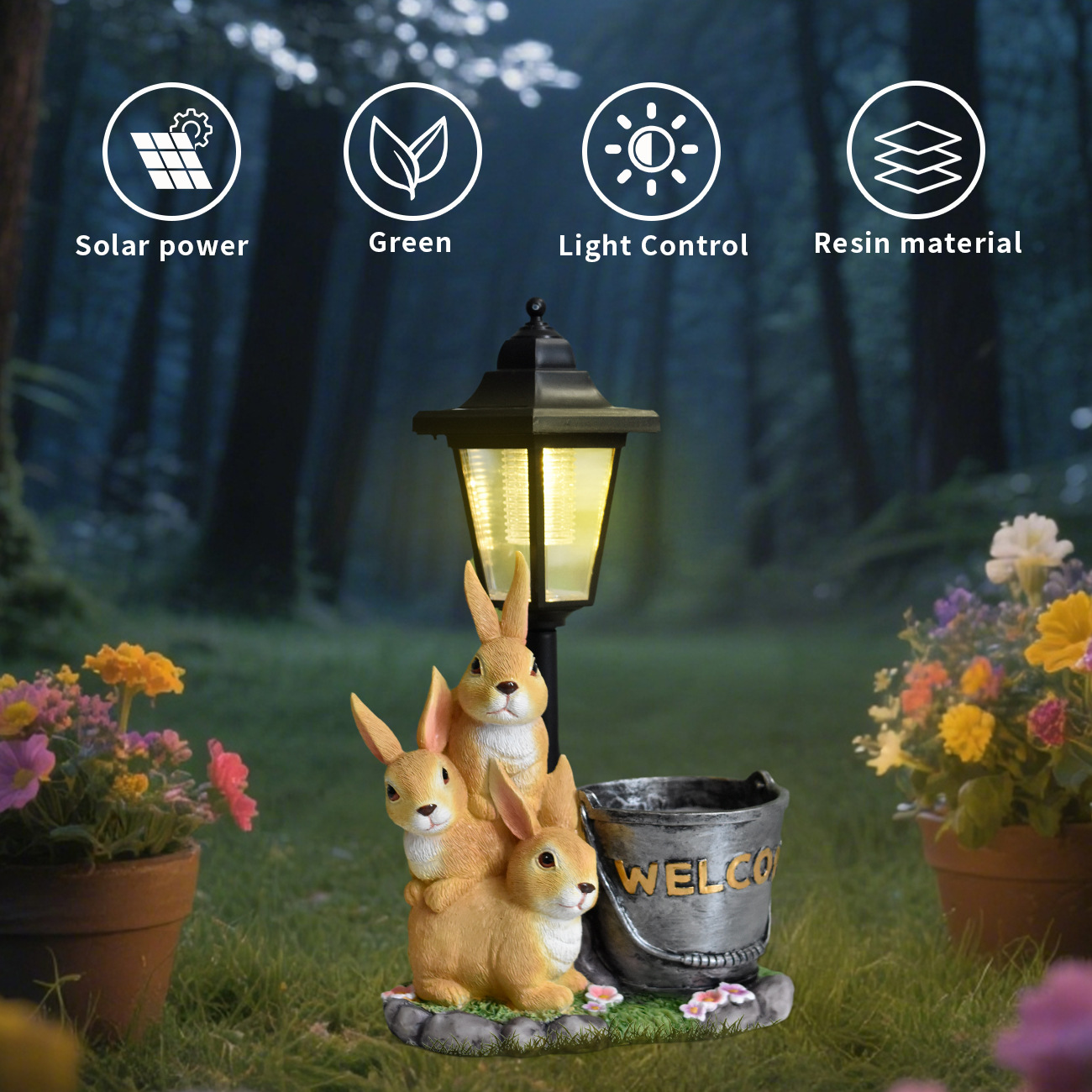 Nowa solarna lampa ogrodowa w  – Succulent Set recenzja i cena